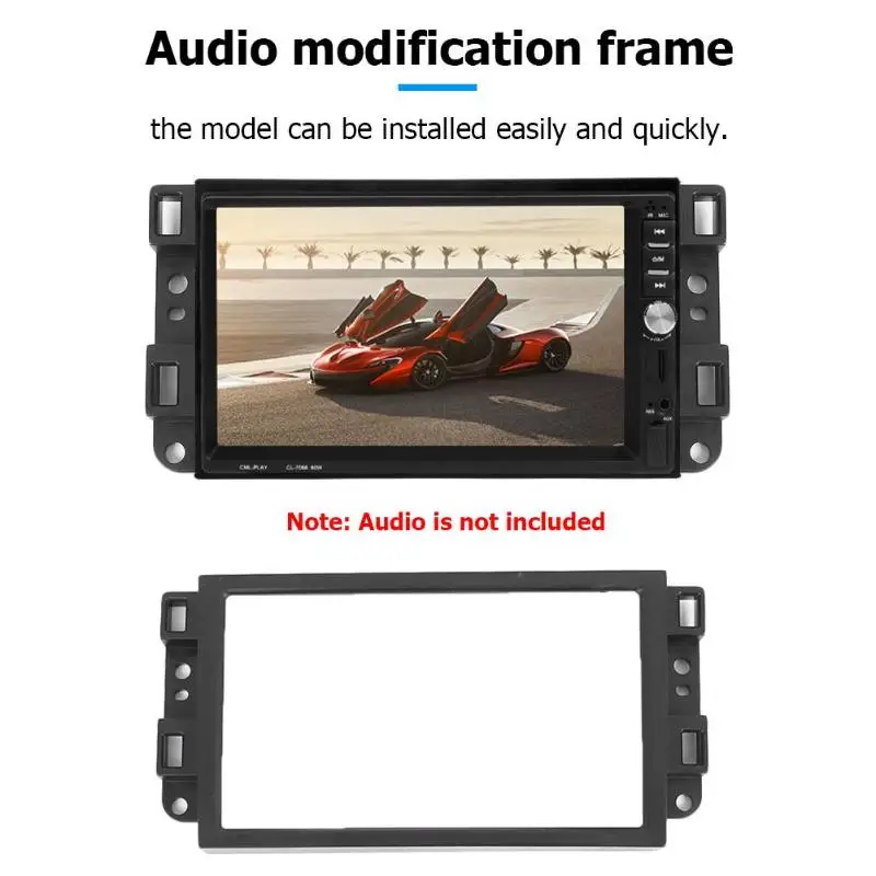 2 Din Car Stereo Install Dash Panel ABS Mounting Frame Trim Kit for Gentra |
