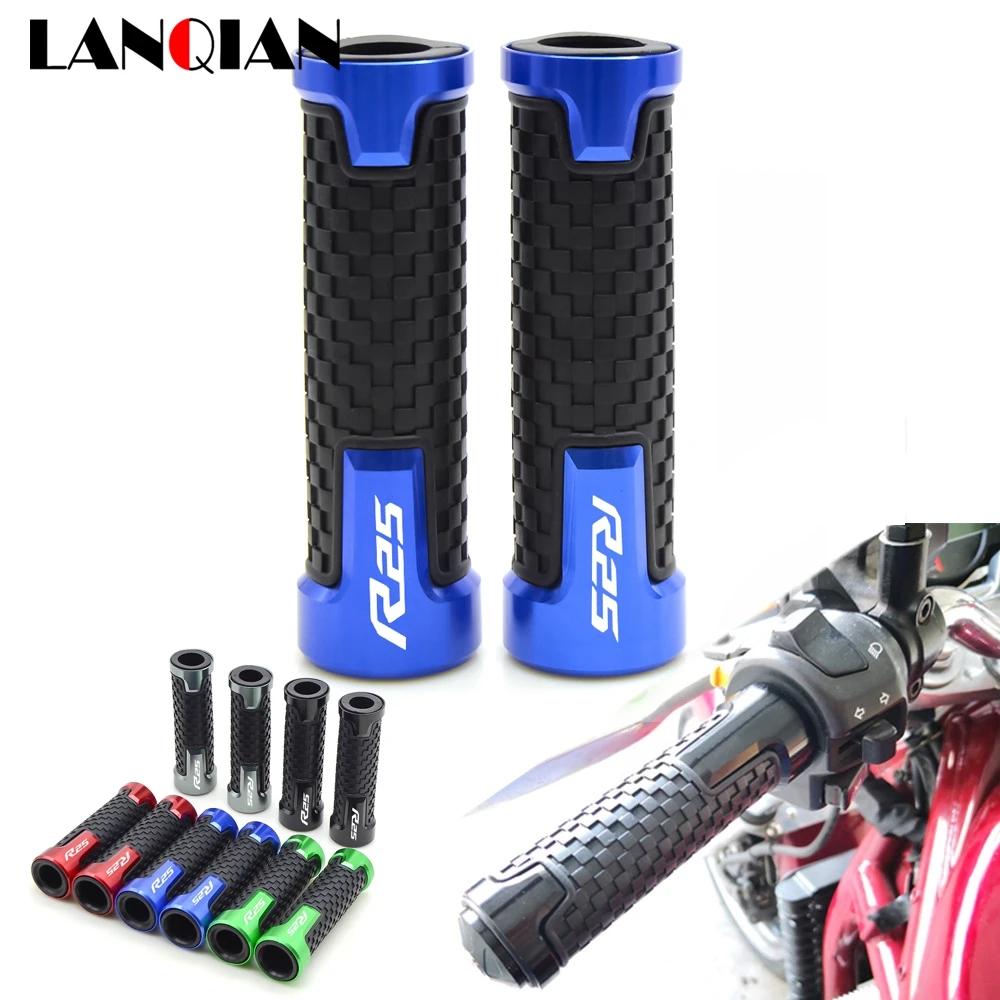 

For Yamaha YZF R25 7/8''22MM Motorcycle Handlebar Grips Hand Bar Grips YZF R25 2014 2015 2016 2017 2018 2019 CNC Accessories