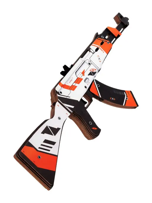 Wooden weapons AK-47 ver. 1.6 Azimov (CS:GO) VozWooden / Toy wood weapon Gift for boy (Rubber cartridges)/ - Counter-Strike v. Plaything gun (knife)