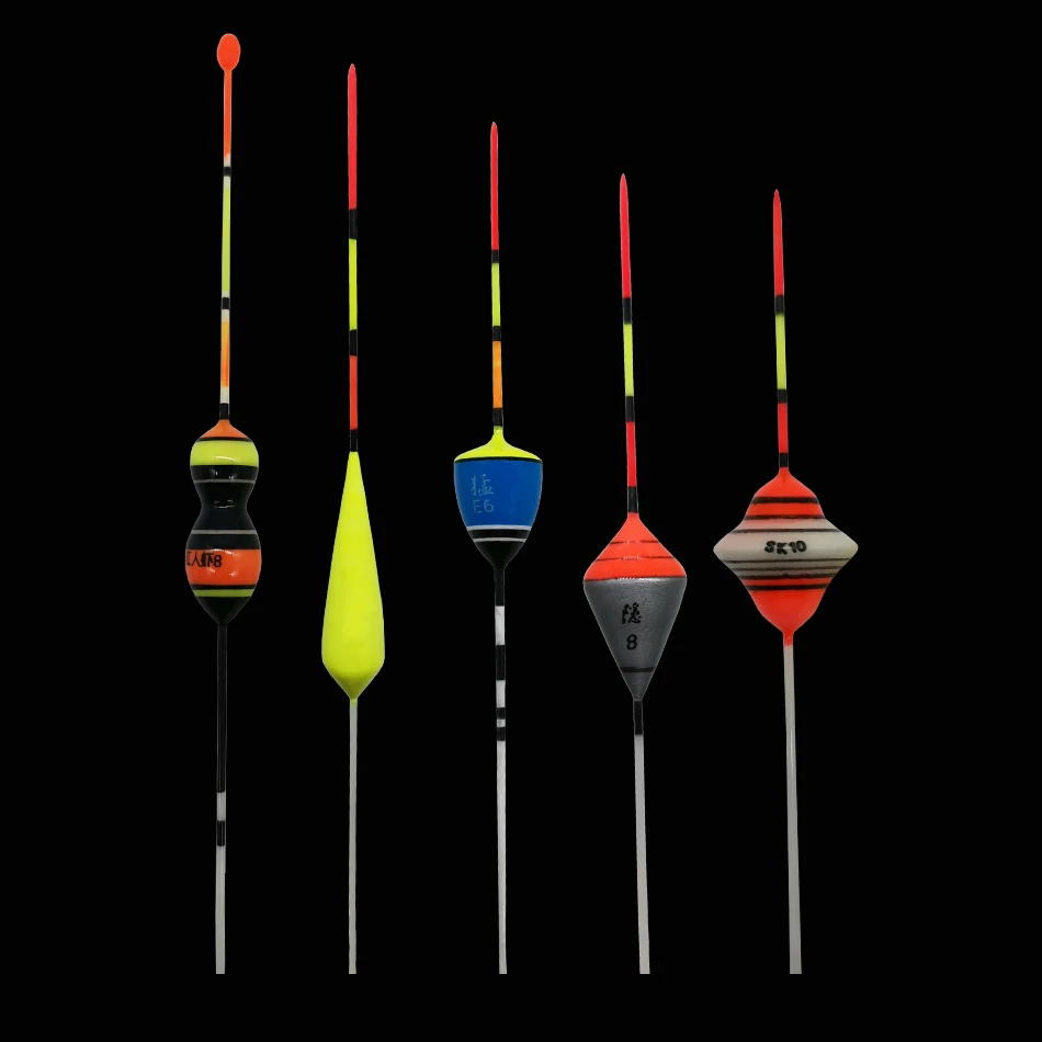 5 Шт. / Лот Рыбалка Поплавки Набор Буй Bobber Fishing Light Stick Колебаться Размер Смешивания