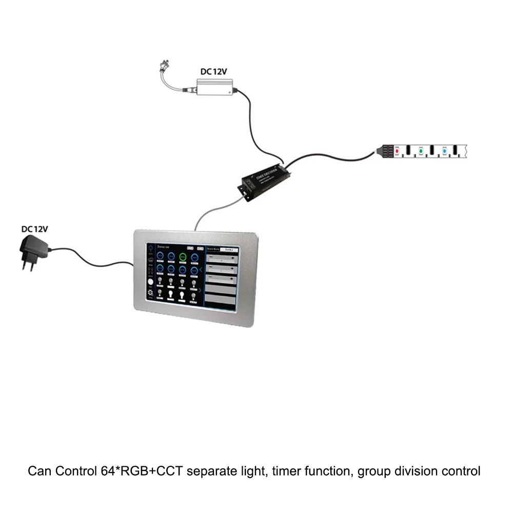 Светодиодный регулятор яркости DMX501 сенсорный экран устройство управления