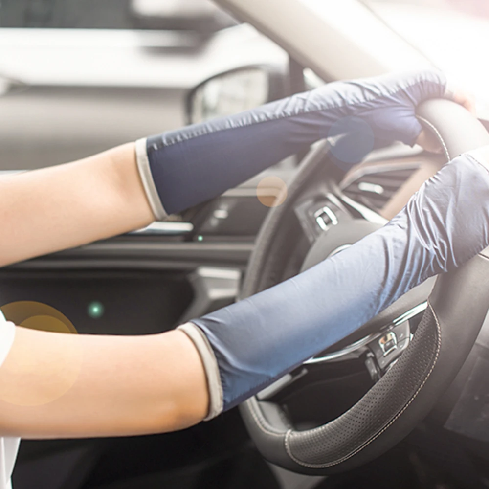 

OhSunny Summer Breathable Anti-UV Arm Sleeves UPF50+ Sun Protection Hand Cover Light Soft Cooling Outdoor Driving Cycling