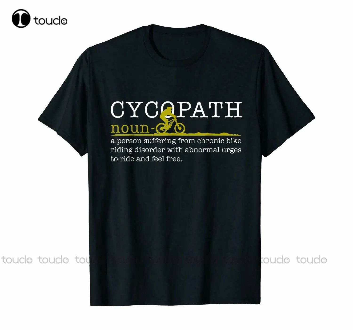 

Футболка мужская с Cycopath, смешная тенниска для езды на горном велосипеде, подарок для мужчин