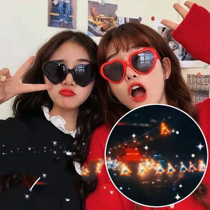 

Christmas Tree Shape Special Effect Glasses Flower Shape Party Eyewear Night Light Change Fashion Birthday Magic Sun Glasses