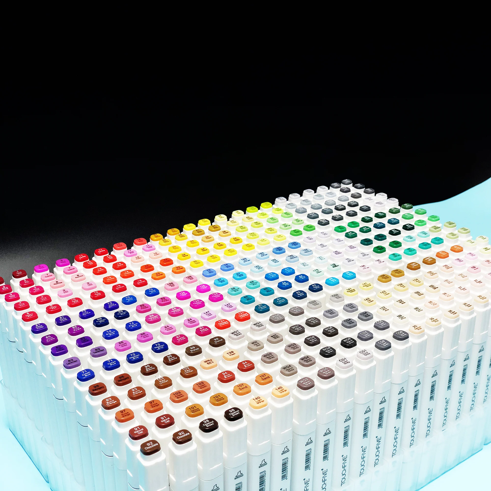 TouchFIVE маркер 168 цветов художественные маркеры двойной кончик Эскиз на спиртовой