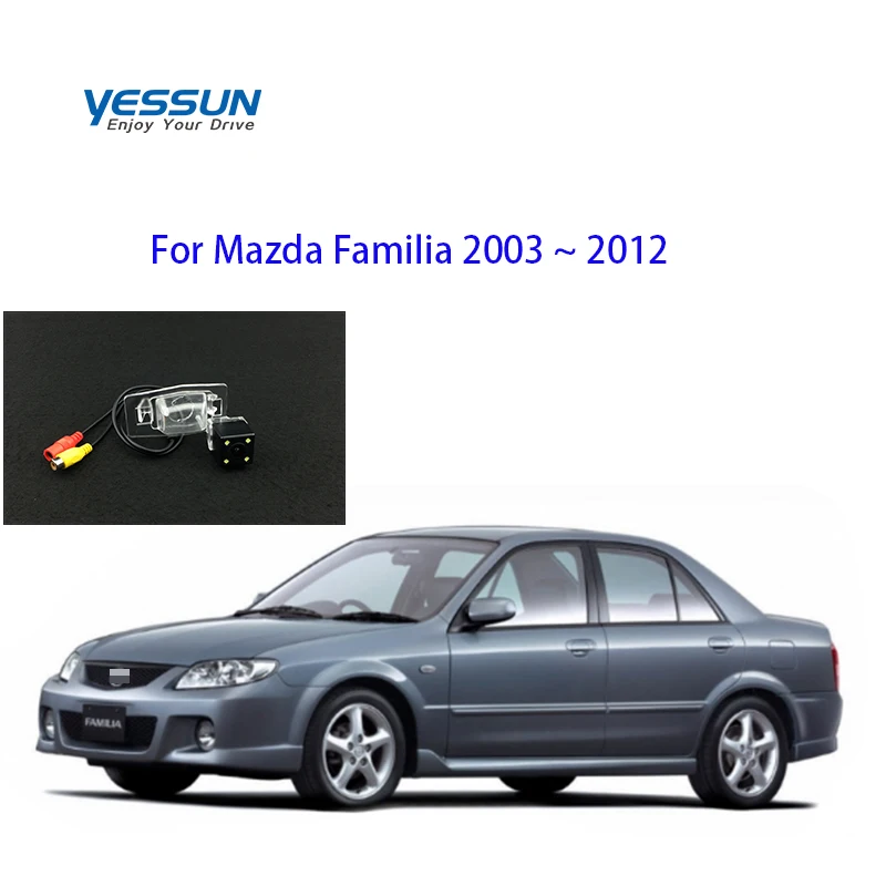 Камера заднего вида Yessun HD CCD с ночным видением для Mazda Familia 2003 ~ 2012 задняя камера/CCD