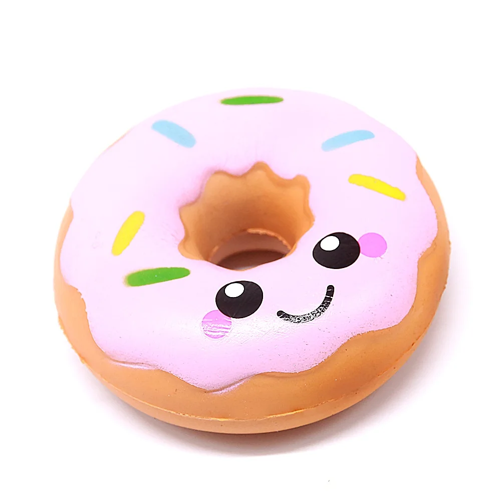 donut Мягкие медленно растущие мягкие игрушки милые Kawaii Jumbo большой розовый единорог мультфильм животных мягкие игрушки Jumbo - Цвет: donut