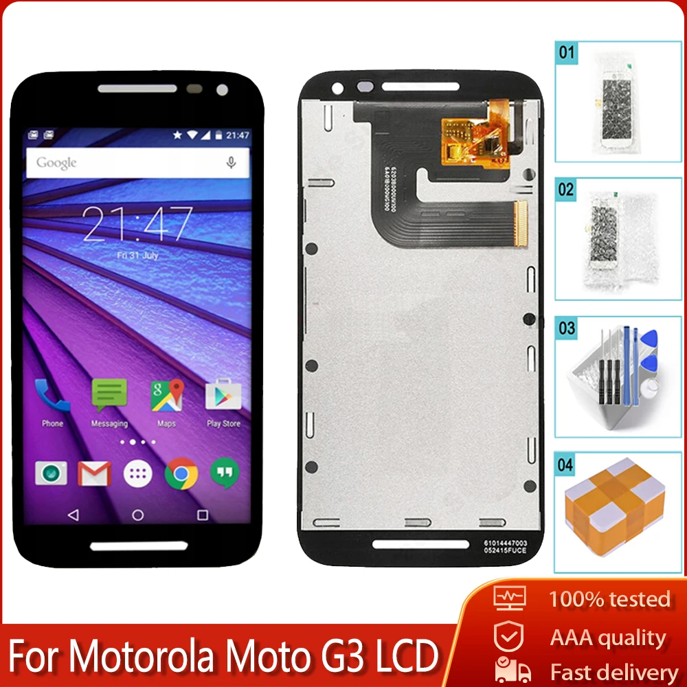 ЖК дисплей для Motorola Moto G3 XT1544 XT1550 XT1540 сенсорный экран с дигитайзером в сборе замена