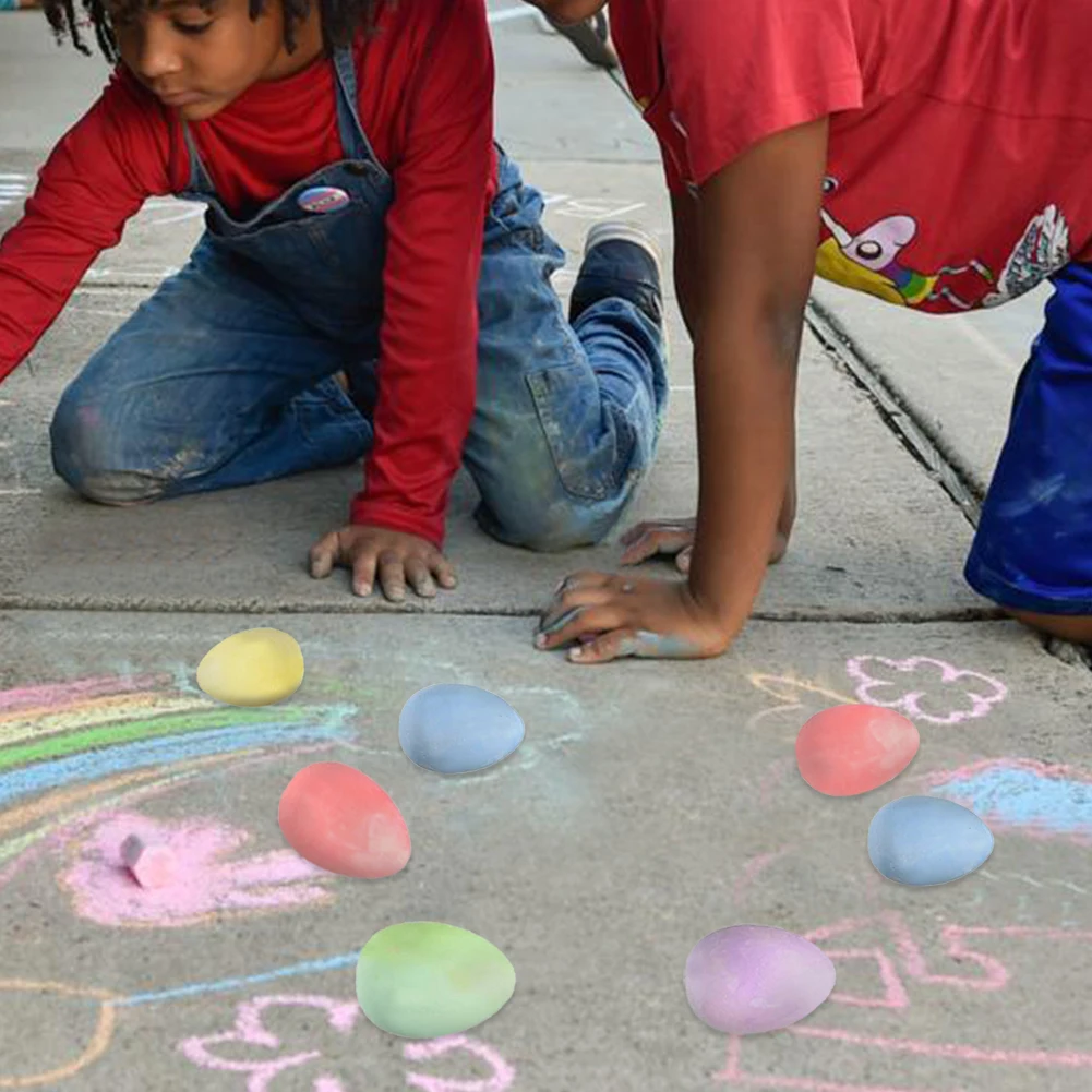 6 шт. картина для черных досок без пыли граффити цветной мел на тротуаре уличный