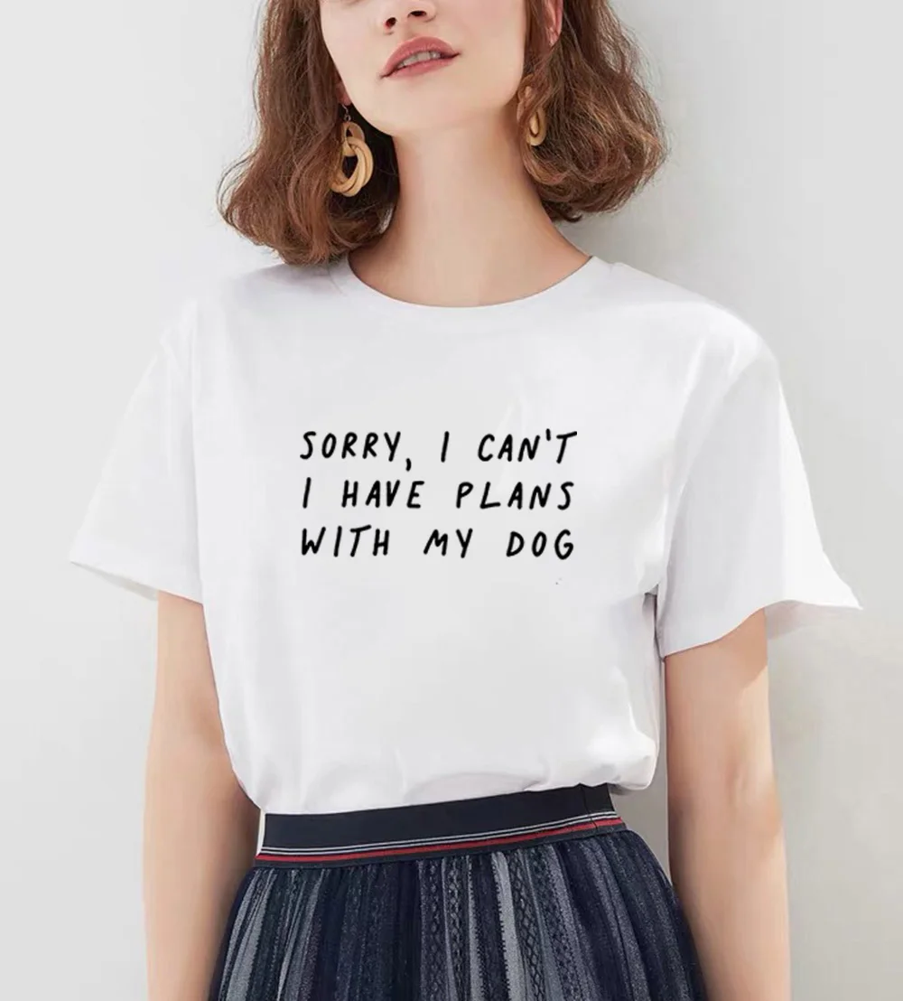 Футболка женская с принтом MY DOG свободная рубашка коротким рукавом Повседневная