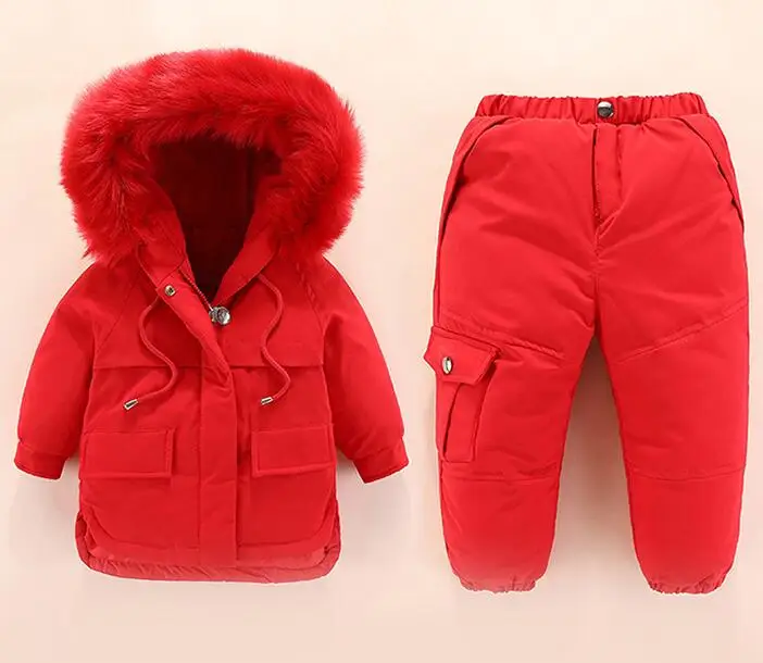 -30 градусов Россия 2020 новая зимняя теплая куртка-пуховик для маленьких мальчиков