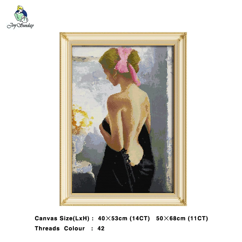 

Bath Beauty Girl Painting DMC 14CT 11CT Counted Cross Stitch Kits Embroidery Set Needlework Set Chinese Cross Stitch Home Decor