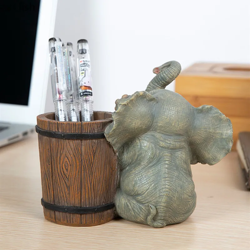 Офисное украшение пепельница слон многофункциональный настольный держатель для