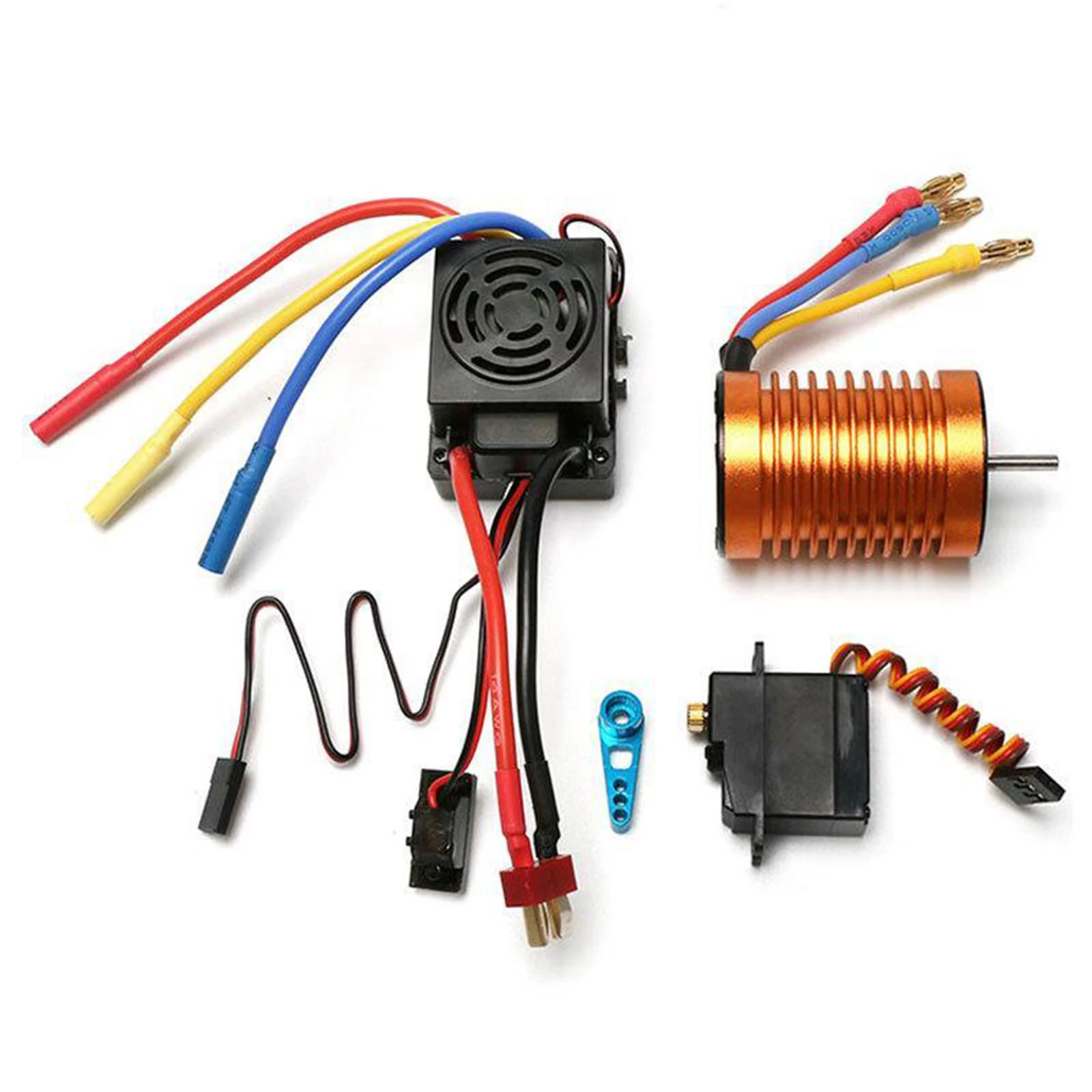 

Metal 60A ESC Steering Gear Set for Wltoys 1/12 Scale RC Car Parts Accs