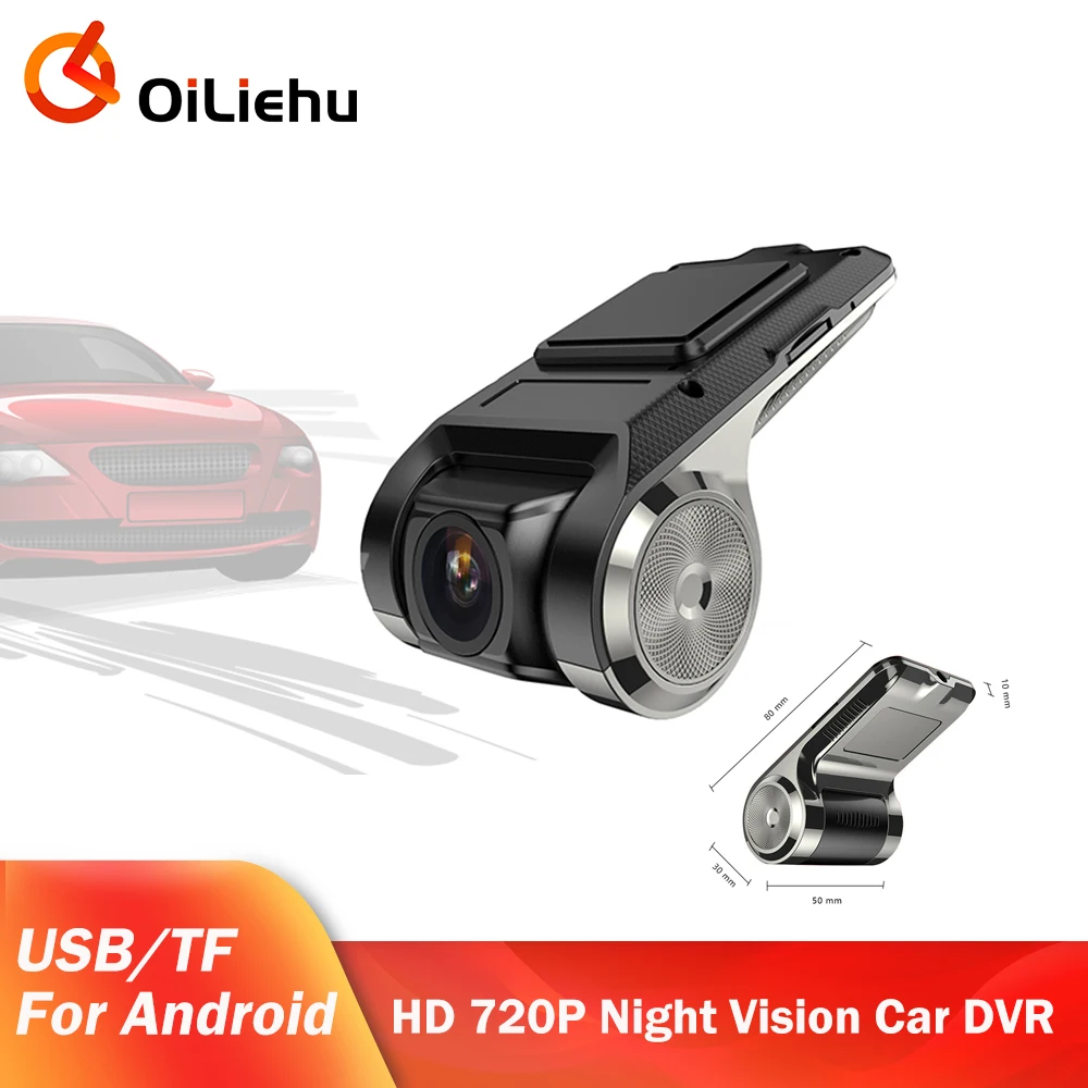 

OiLiehu HD Dash Cam DVR Dash Camera Car DVR ADAS Dashcam Android DVR Car Recorder Dash Cam Night Version HD 720P Auto Recorder