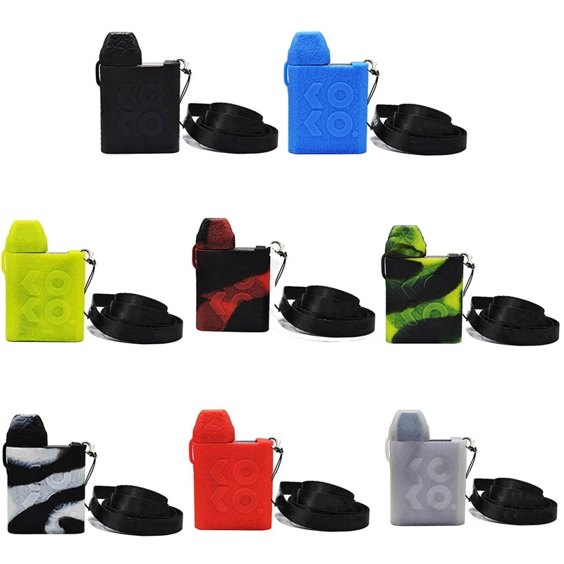 

Protective Cover Silicone Case Skin For Uwell Caliburn Koko With Lanyard