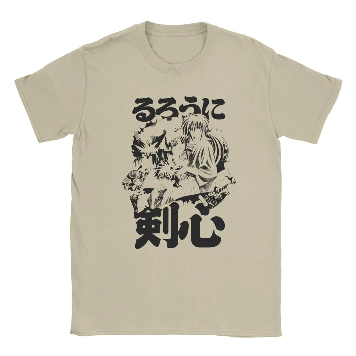 

Kamiya Dojo Rurouni Kenshin Men's T Shirt Anime Amazing Tees Short Sleeve Crewneck T-Shirt Cotton Summer Clothes