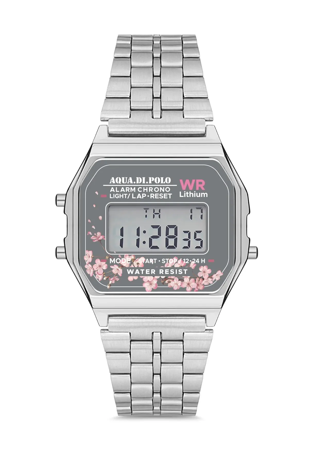 

2020 top Brand Luxury Fashion Women 'S Gray Metal Digital Wrist watch APWA033503 Aqua di Polo 1987