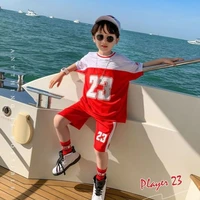 boy suits baby boys sportswear summer short sleeve tshirt shorts childrens basketball quick drying clothes kid clothing sets