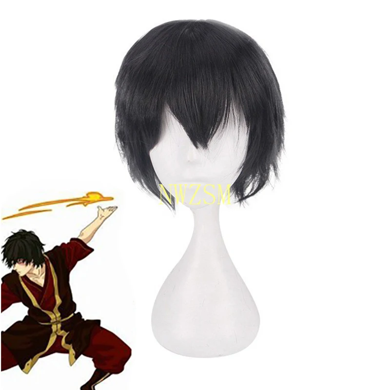 

Avatar The Last Airbender Prince Zuko Cosplay Wig for for Halloween Party Heat Resistant Hair Costume Accessories