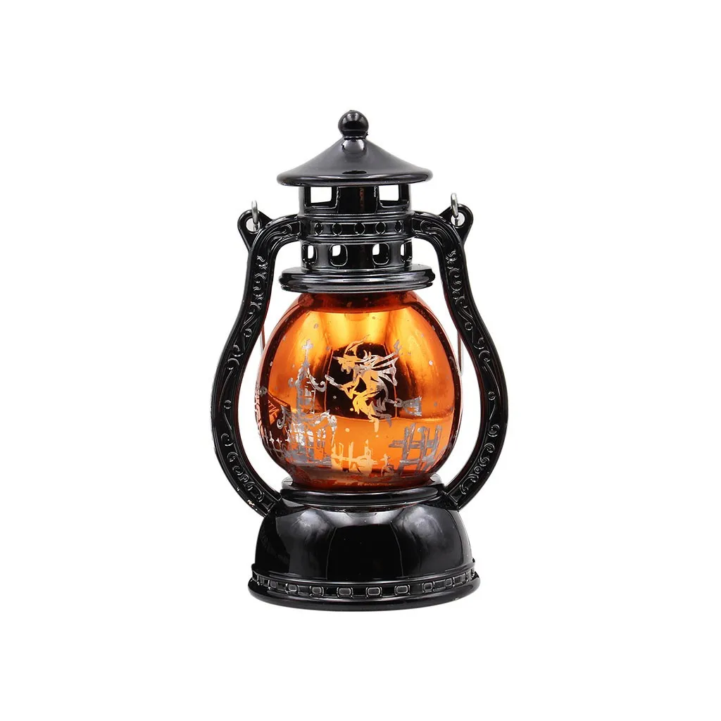 Хэллоуин Led Фонари Винтаж ведьма замок светодиодный светильник лампа Подвесные