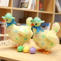 new arrive 25cm a hen chicken plush toy laying egg shocked joke gift child anti stress gadget fun game indoor or outdoor