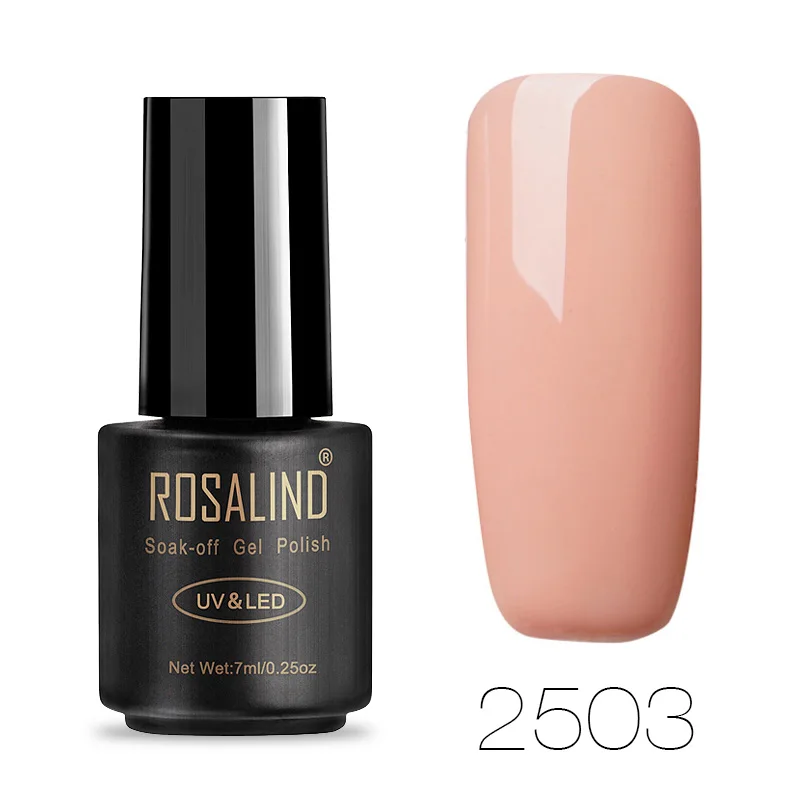 RA2503 ROSALIND Розовый фиолетовый серия гель лак для ногтей все для маникюра ногти маникюр Топ База Набор дизайн ногтей гель лаки - Цвет: RA2503