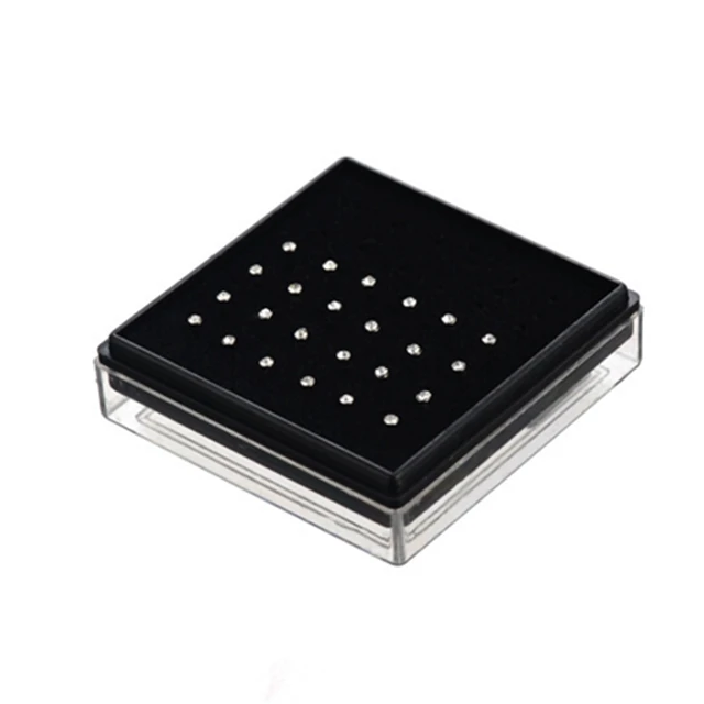 24 шт./компл. хрустальное кольцо для носа шпильки из нержавеющей хирургический