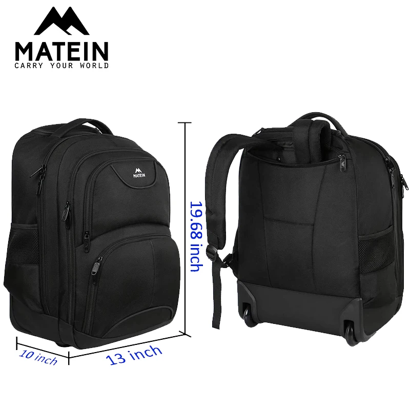 Рюкзак для ноутбука Matein на колесах 15 6 &quot 17&quot | Багаж и сумки