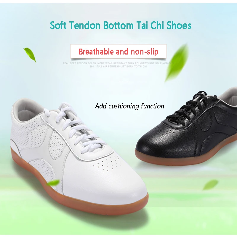 

Taichi Shoes Shaolin Wushu Shoes Genuine Leather Martial Arts Taekwondo Karate Kung Fu Shoes