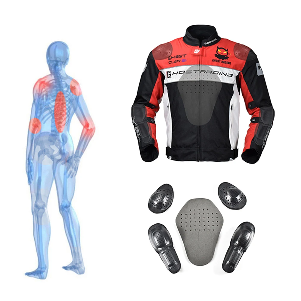 GHOST RACING Водонепроницаемая мотоциклетная Мужская куртка для верховой езды