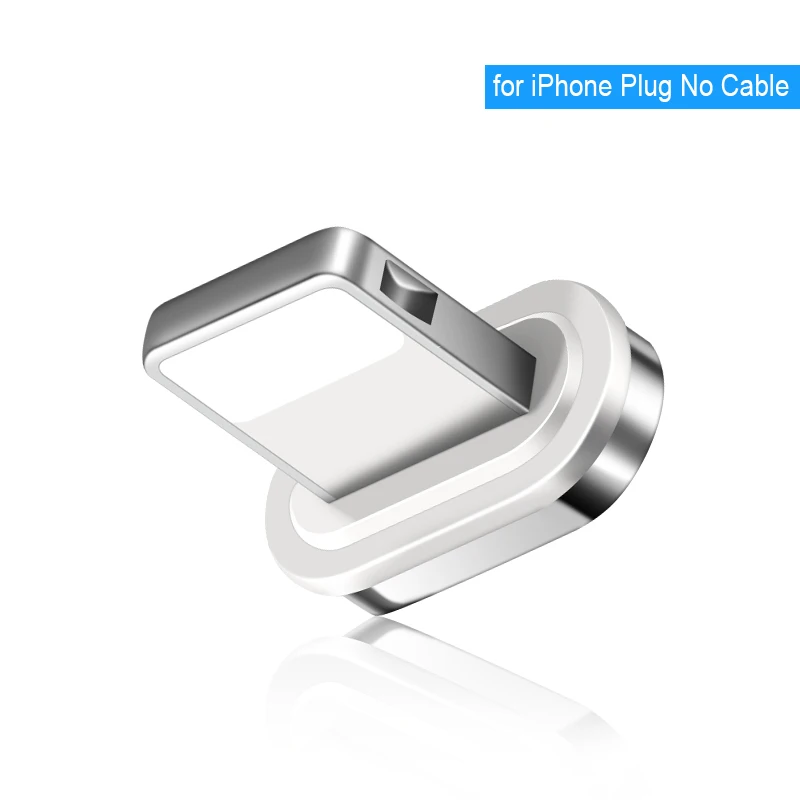 iphone plug no cable Магнитный кабель Elough Espark USB C для iPhone, кабель type c, кабель 3A quick charge3.0, магнитный кабель для зарядки и передачи данных - Цвет: iphone plug no cable