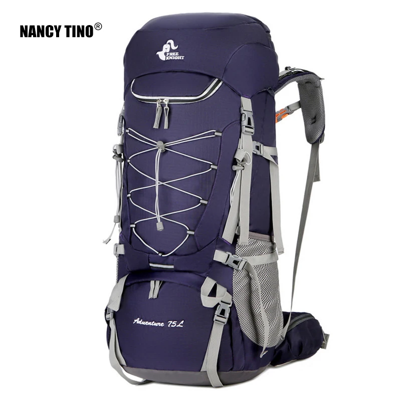 Koop Nancytino 75L Camping Rugzak Wandelen Tas Sport Outdoor Zakken Met Regenhoes Reizen Klimmen Bergbeklimmen Trekking Camping Zak