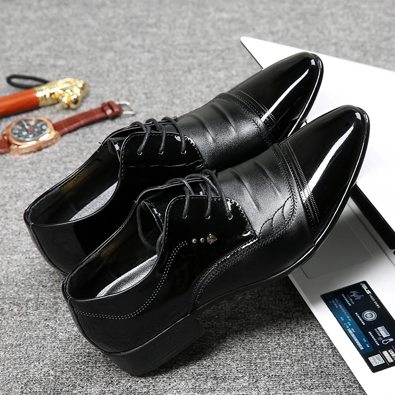 Мужские модельные туфли больших размеров качественные мужские официальные