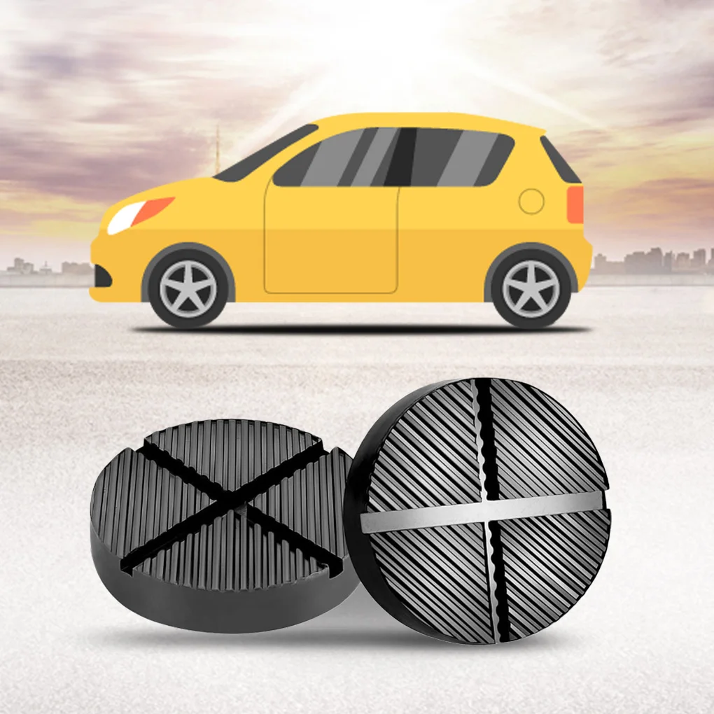 1 шт. подставки для автомобильного домкрата черные резиновые прорезные напольные