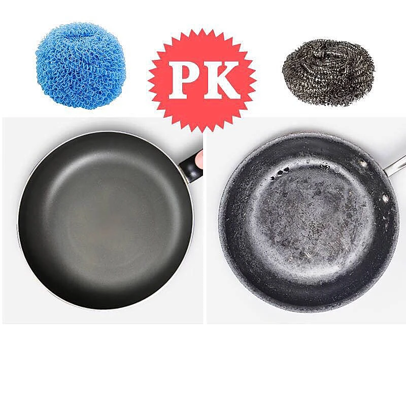 Dish Pan Cleaning Ball Scourer Microfiber Nano Clean Balls For Cockware/Dishes/ Scrubber Brush Do Not Hurt The Pot Kitchen Tools | Дом и сад