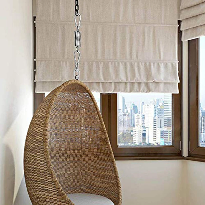 

Stainless Steel Ceiling Spring Hook 360 Rotating Swing Hook for Hammock Veranda Seat Chair