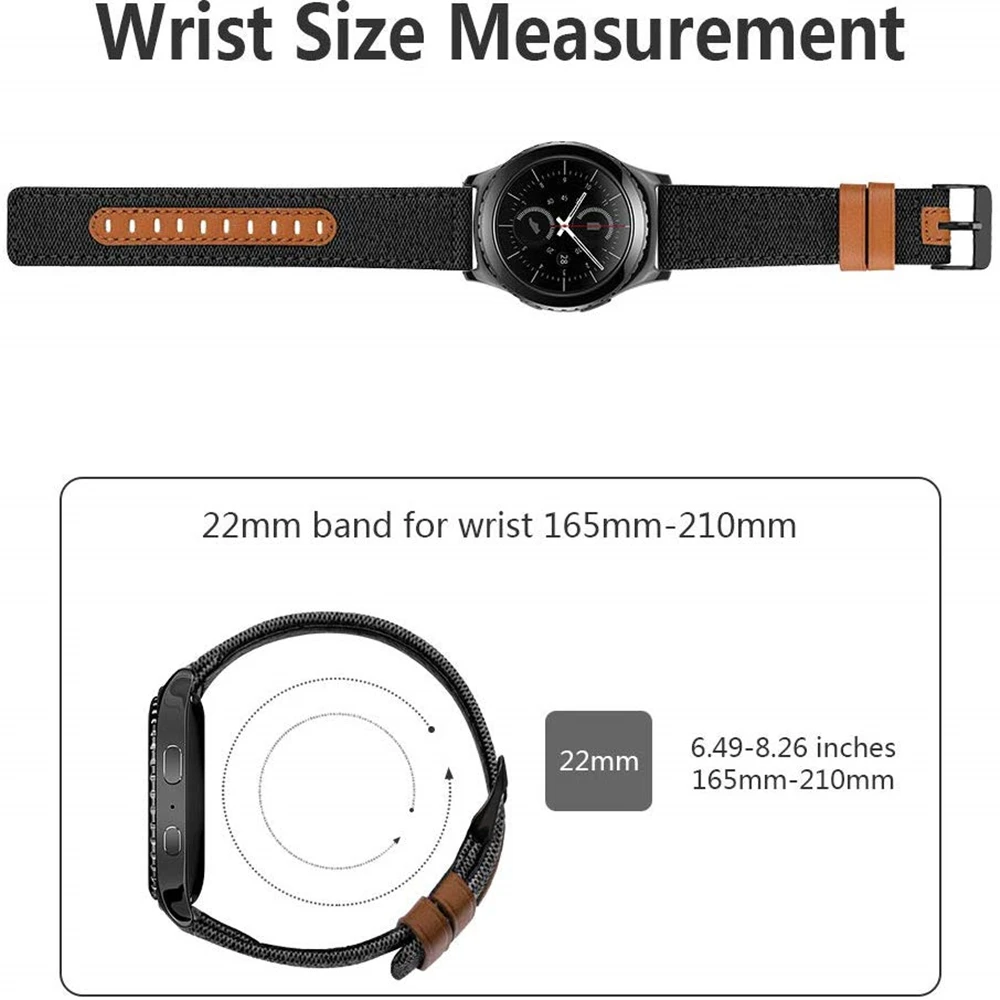 Кожаный ремешок для Samsung Watch Active2 40 мм 44 20 22 кожаный нейлоновый Galaxy 46 42 браслет |