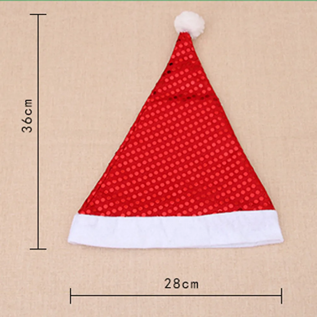Шапка Рождественская шапка толстый Ультра мягкий плюш милый Санта-Клаус