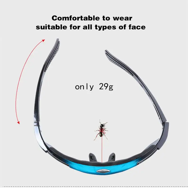 Открытый Велоспорт Googles защита от пыли и ветра поляризованные солнцезащитные