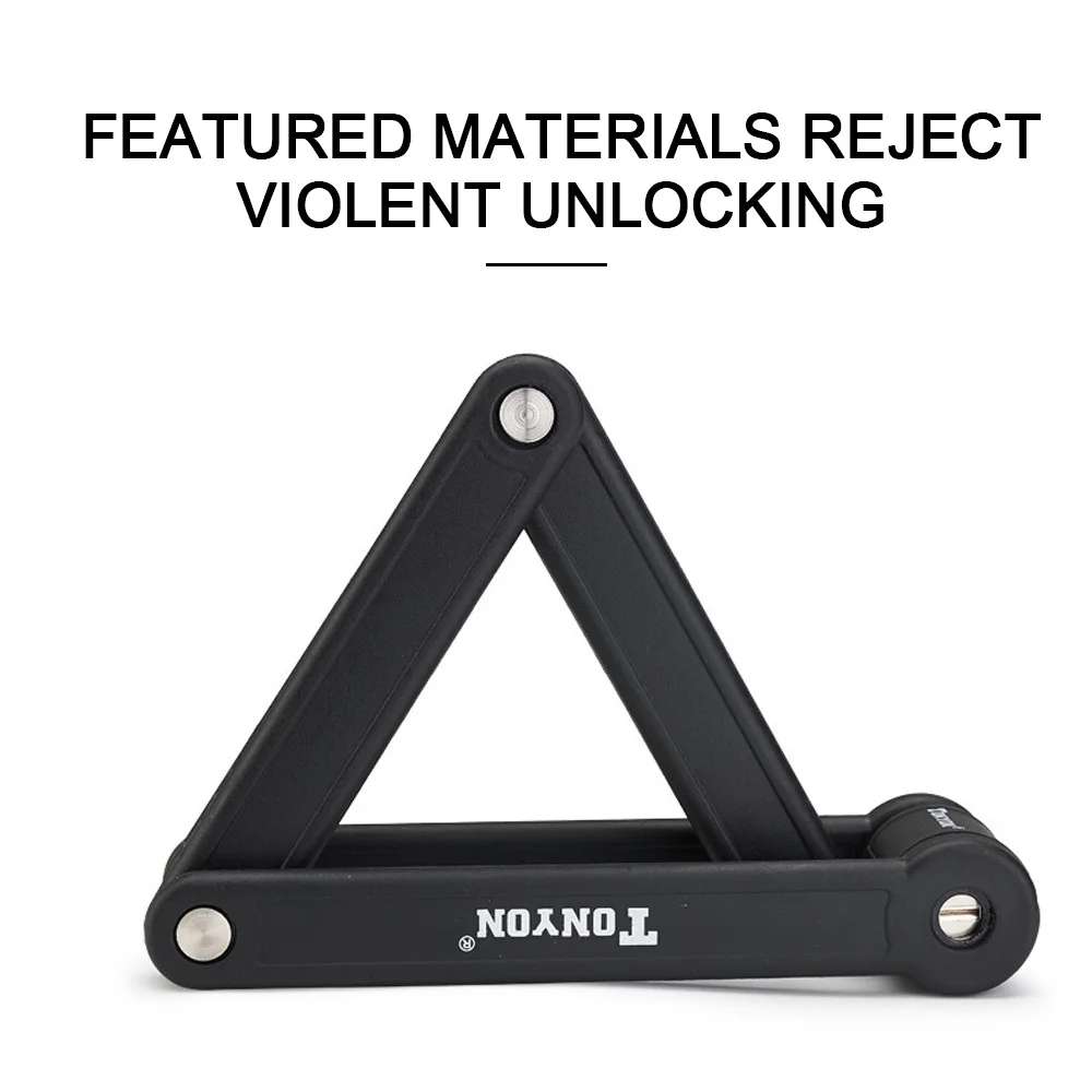 Складной Противоугонный велосипедный замок сплав прочный защитный складной для