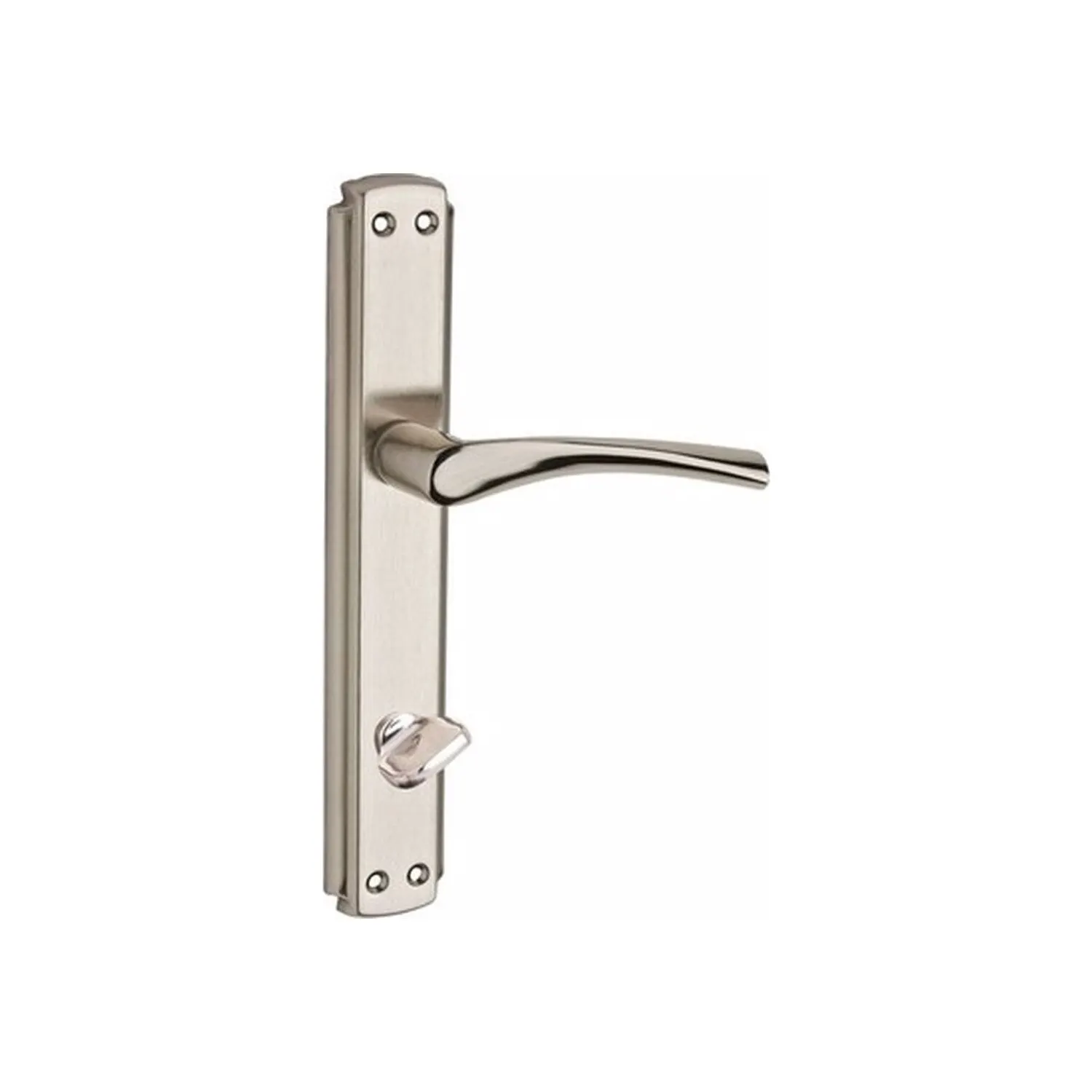 

Door Handle Bravo Nickel Satin Wc 1 Set + Screws