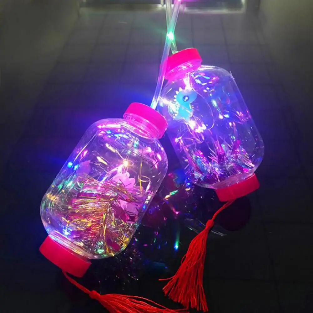 

Luminous Colorful Handheld Cylindrical Projection LED Lantern Toy with Handle New Year Gift DIY Wedding Party Decorations