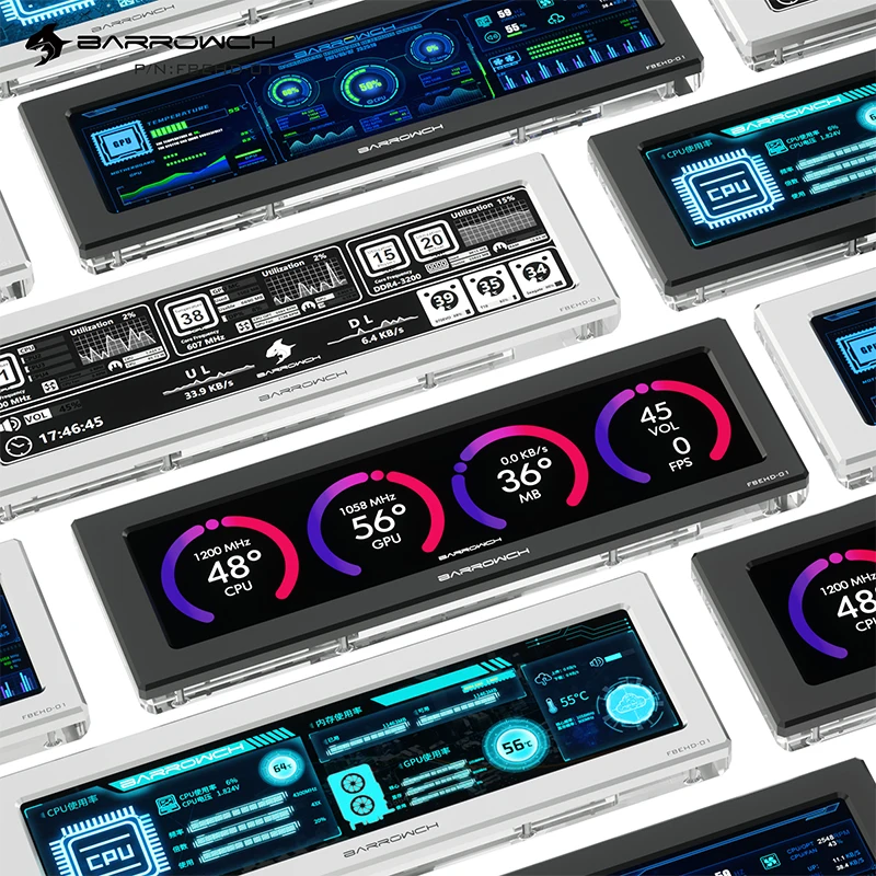 Barrowch компьютер увеличения доступного пространства Дисплей 8 Inch высокое