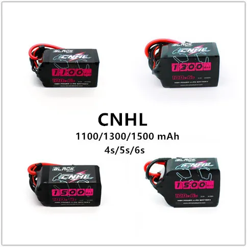 CNHL Китай HobbyLine черная серия 1100/1300 мАч 4S 6S Lipo батарея 1550 в 14 8 FPV гоночный Дрон|Детали