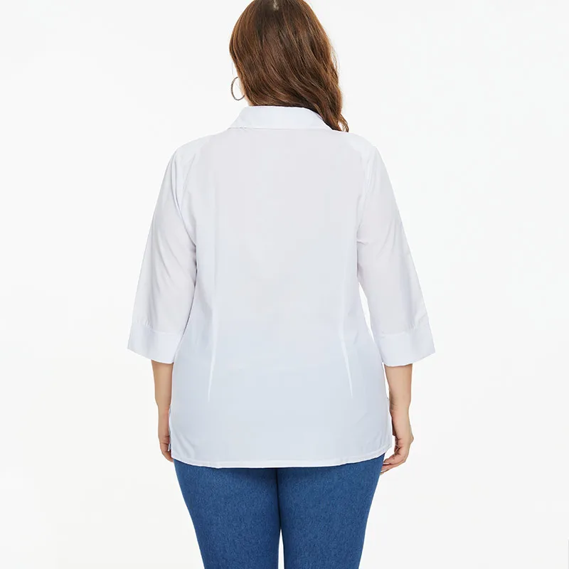 Женская блузка с длинным рукавом, белая Повседневная Элегантная блузка в стиле ретро, весна 2021 от AliExpress RU&CIS NEW