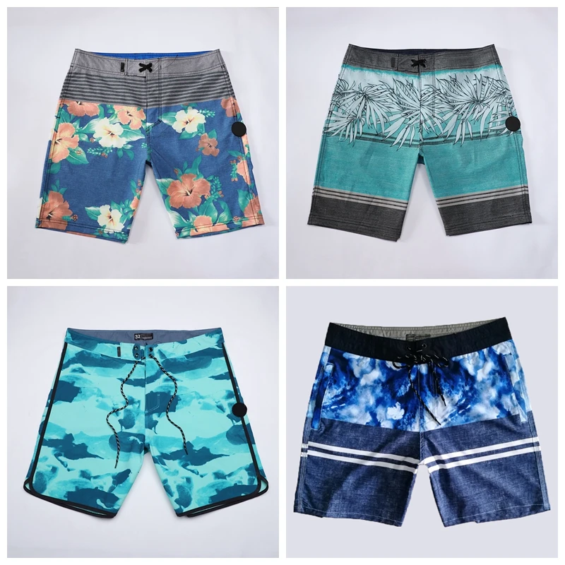

Летние новые модные брендовые мужские пляжные шорты бермуды Phantom водонепроницаемые быстросохнущие Купальники Повседневная одежда для дайвинга с принтом