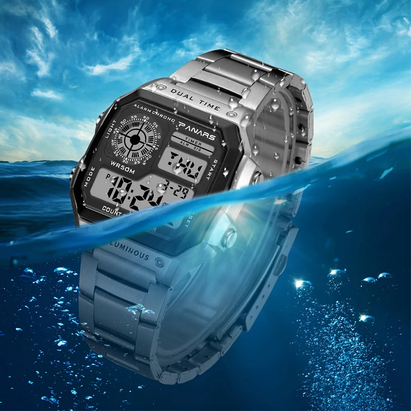 Часы наручные SYNOKE мужские/женские цифровые роскошные золотистые