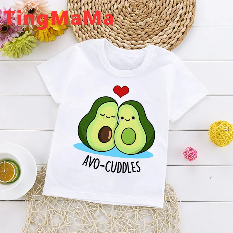 

Avocado top tshirt t shirt camisas enfant kids cartoon animal print graphic lovely clothing