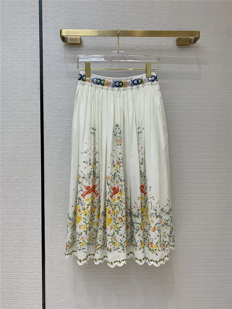 Женская юбка в этническом стиле подиумная винтажная осень 2020 | одежда